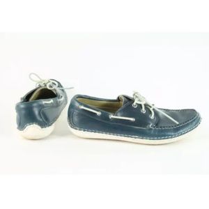 Navy Leather Lodge Moccasin Driver Boat Shoes